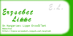 erzsebet lippe business card